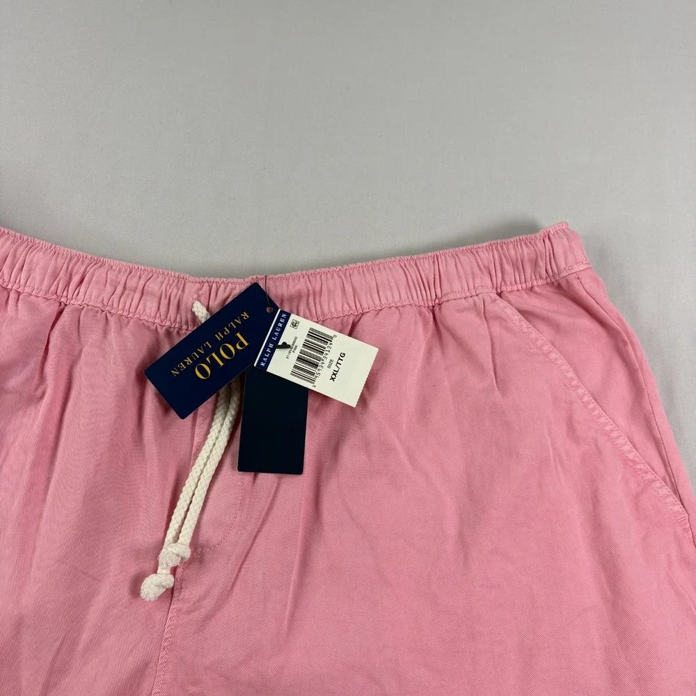 Polo Ralph Lauren Shorts Mens‎ 2XL Pink Preppy Chino Cotton Twill Above Knee NEW